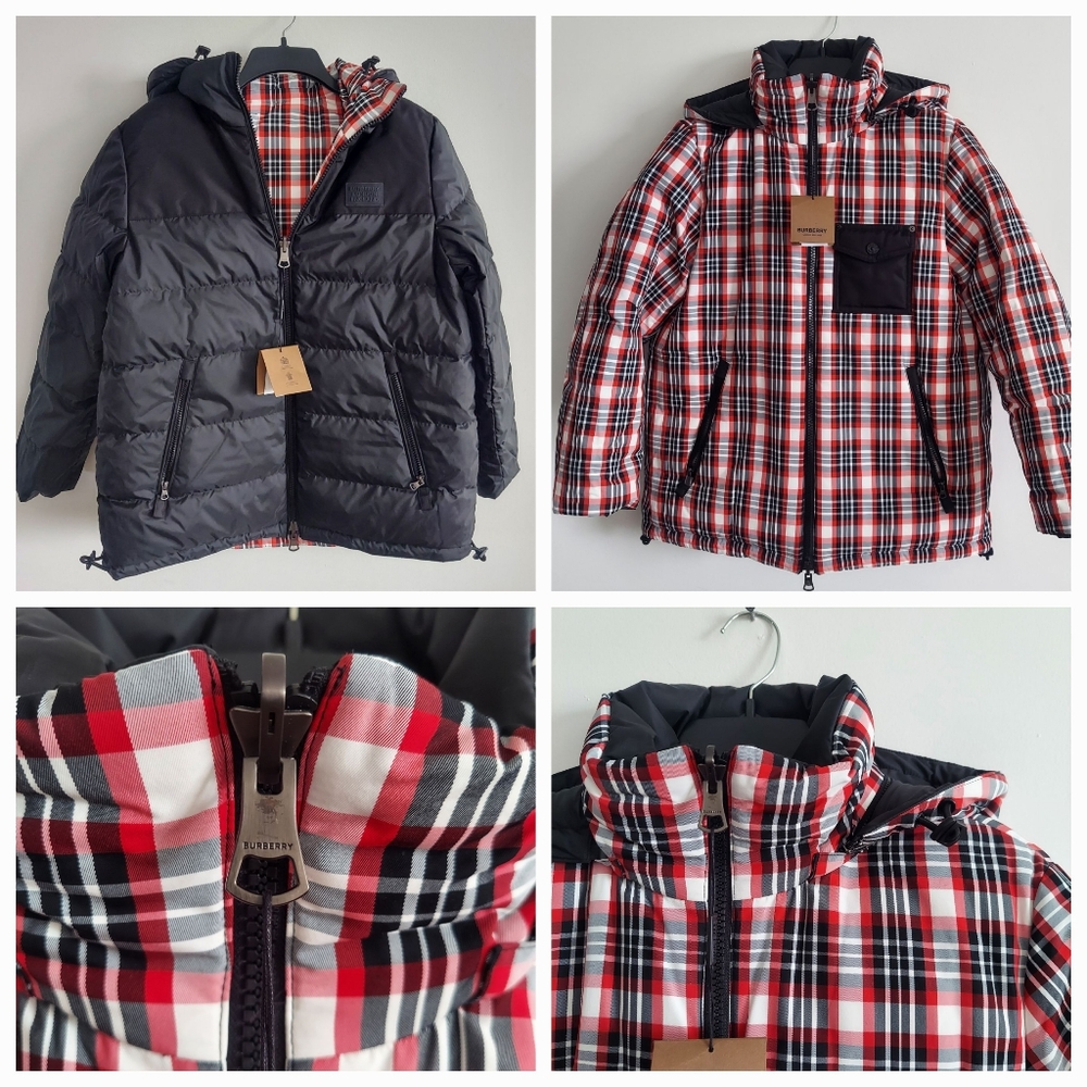 NWT Burberry Reversible Puffer Woman's Jacket Hemsworth Down Winter Jacket